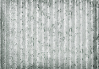 Wall Mural - Corrugated metal galvanized wall plate texture background, old zinc surface pattern.