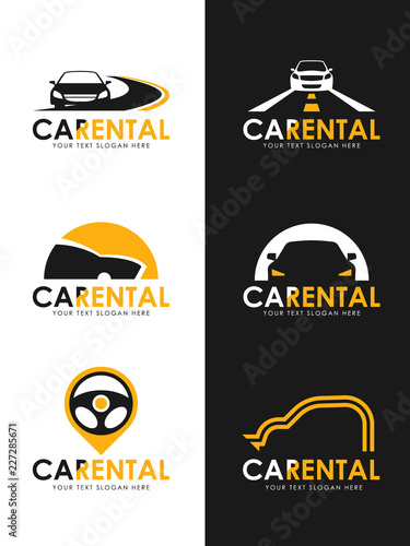 pic Black And Yellow Car Logo https stock adobe com de images car rental logo sign whit black and yellow car road and steering wheel sign vector set design 227285671 start checkout 1 content id 227285671