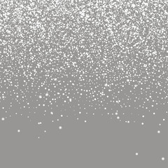 Wall Mural - falling snow on gray background. realistic falling snowflakes. christmas and new year design