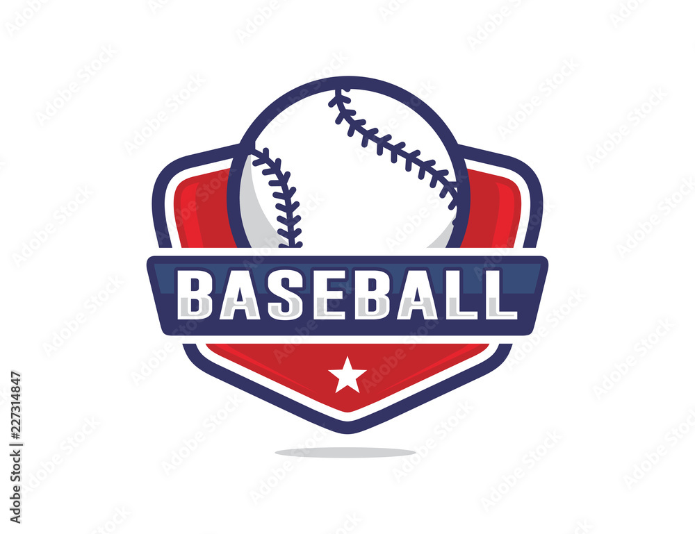 Baseball logo template Stock Vector | Adobe Stock