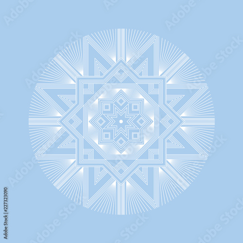 Tender bog modern style single snowflake