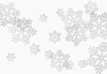 Winter Holiday Pattern With Black Snowflakes Background