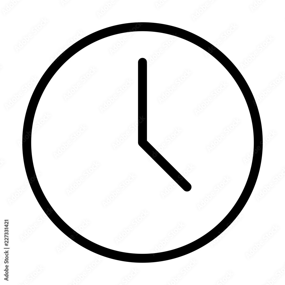 Clock Icon For Program clock interface user program vector icon Stock Vector | Adobe Stock