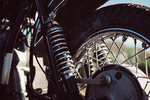 Vintage Motorcycle Closeup
