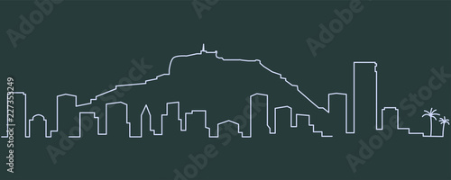 Fotografia  Alicante Single Line Skyline