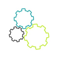 Gear Line Vector Icon