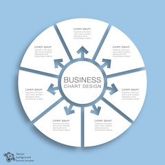 Wall Mural - business chart design #vector graphics