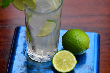 Refreshing Cocktail with Lime