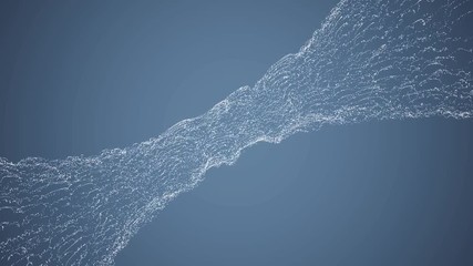 Wall Mural - animation of a wormhole in deep space.