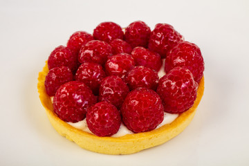 Tartlets with raspberry