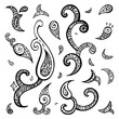 © katyau - Paisley background. Hand Drawn ornament. Vector illustration