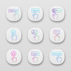 Sticker - Click app icons set