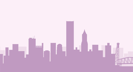 Wall Mural - Morning City Skyline