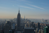 Fototapeta  - New York City skyline at dusk in fading light