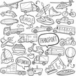 © josepperianes - Vehicle Transports Traditional Doodle Icons Sketch Hand Made Design Vector