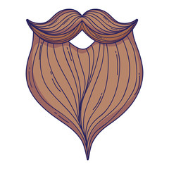 Poster - Male beard cartoon