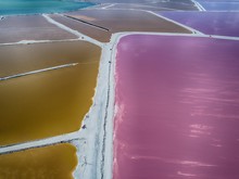 Colorful Lagoon Of Lakes From Above
