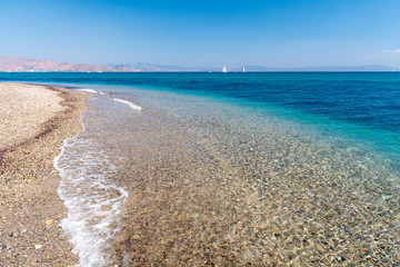 Wall Mural - view on Lambi beach on Kos island, Greece