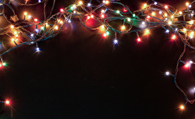 colorful christmas lights background