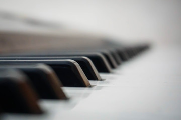 Black and white piano keys