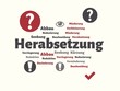 © domoskanonos - Das Wort - Herabsetzung - abgebildet in einer Wortwolke mit zusammenhängenden Wörtern