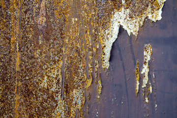 Old rusted iron background