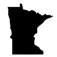 Wall Mural - Minnesota - map state of USA