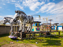 Uruguaiana, Brazil - Circa September 2018: Abandoned Carnival Float In Uruguaiana. The City Is Known For Its "out Of Season Carnival"