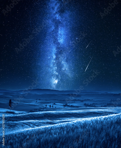 Milky way and falling stars...