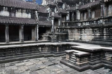 Siem Reap; Kingdom of Cambodia - august 23 2018 : Angkor Wat temple