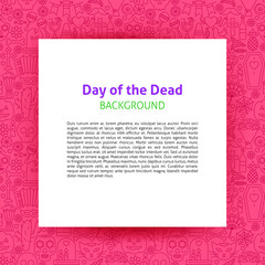 Sticker - Day of the Dead Paper Template