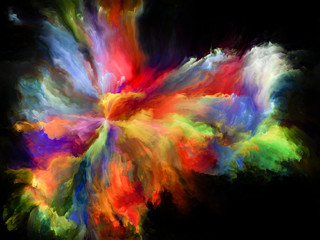 Wall Mural - Acceleration of Color Motion