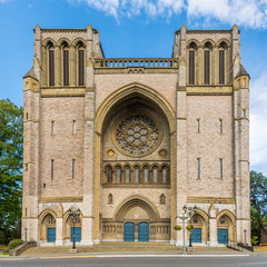 View at the Christ Church Cathedral of Victroria city ,Vancouver Island - Canada.