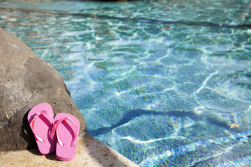 Wall Mural - feet in swimming pool