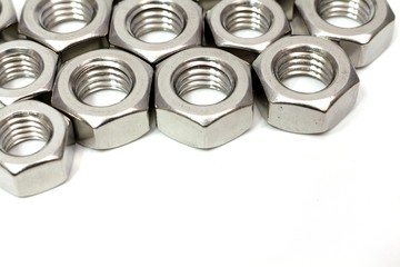 Steel nut for industrial assembly work