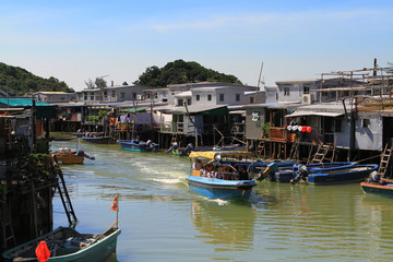 Tai O fishing village in Hong Kong