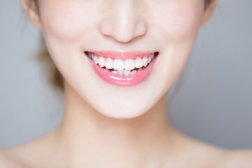 Wall Mural - close up of woman tooth