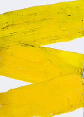 Yellow abstract background with stripes. Off-White style design Oil painting . Art, Illustration, Grunge, modern, poster