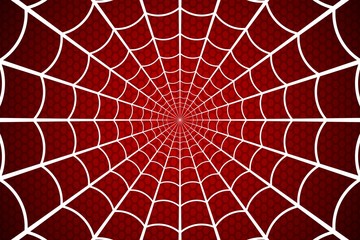 spider web. cobweb on red background. vector illustration