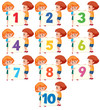 © brgfx - Children holding number board