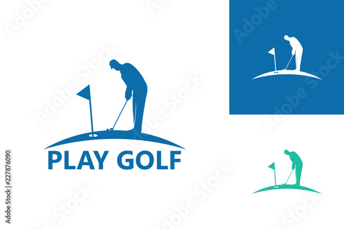 Play Golf Logo Template Design Vector Emblem Design Concept Creative Symbol Icon Buy This Stock Vector And Explore Similar Vectors At Adobe Stock Adobe Stock