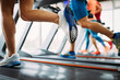 © NDABCREATIVITY - Picture of people running on treadmill in gym