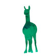 © Dzmitry - vector, isolated watercolor silhouette of llama