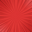 © vectorplus - Comics rays background with halftones. Vector summer backdrop illustrations