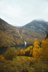 Wall Mural - The fjord of Geiranger