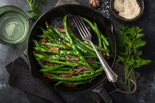 Roasted Green Bean With Bacon