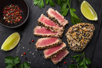 grilled teriyaki tuna steak