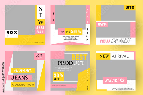 Modern Promotion Square Web Banner For Social Media Mobile Apps