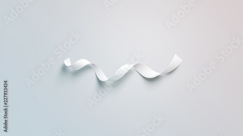 Download Blank white curl silk ribbon mockup, isolated, 3d ...