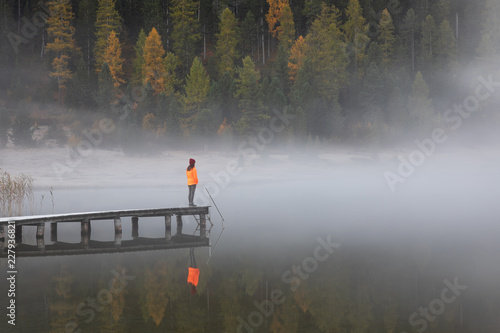 Fotografía St. Moritz: Stille am Stazersee (Lej da Staz)